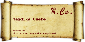Magdika Cseke névjegykártya
